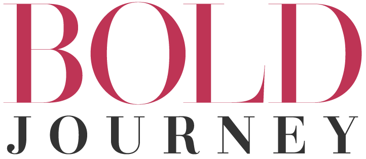 Logo featuring the words 'BOLD JOURNEY' in large, stylized typography with contrasting colors.